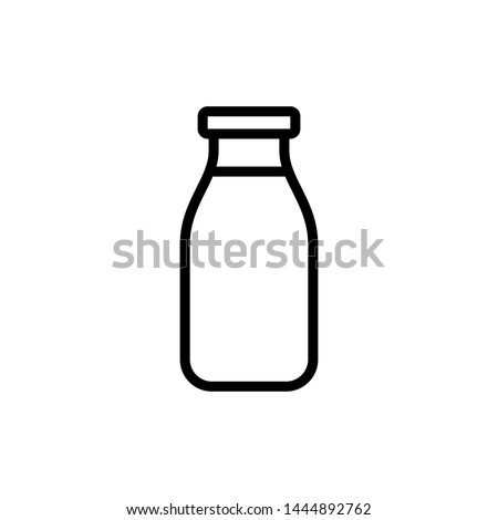 Milk Bottle icon vector design template