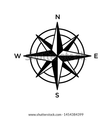 Compass navigation icon vector templates
