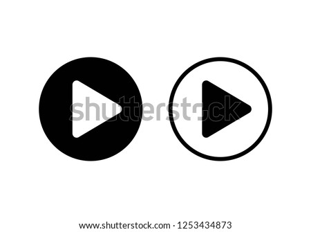 Play Icon. Play button vector icon