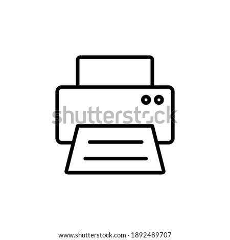 Print icon vector. printer icon vector. 