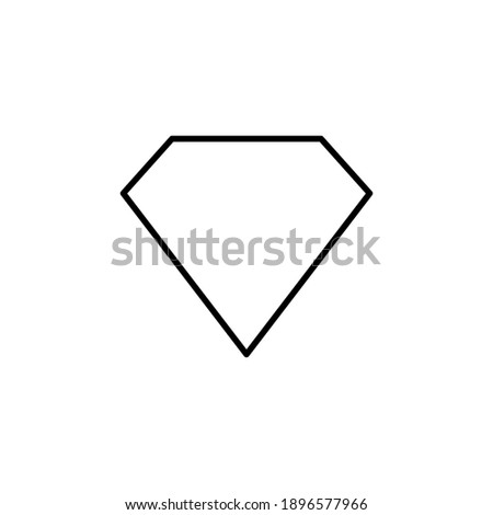 Diamond icon vector. diamond gems vector icon.