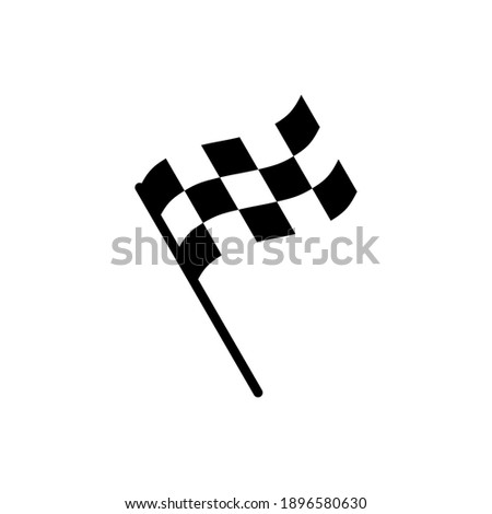 Racing flag icon vector. race flag icon.Checkered racing flag icon