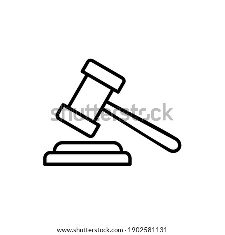 Gavel icon vector. judge gavel icon vector. law icon vector. auction hammer