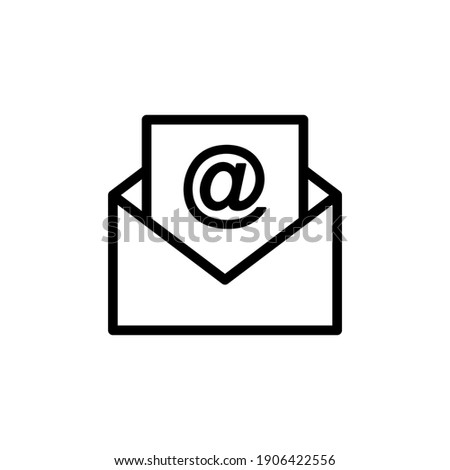 Mail icon vector. email icon vector. E-mail icon. Envelope illustration