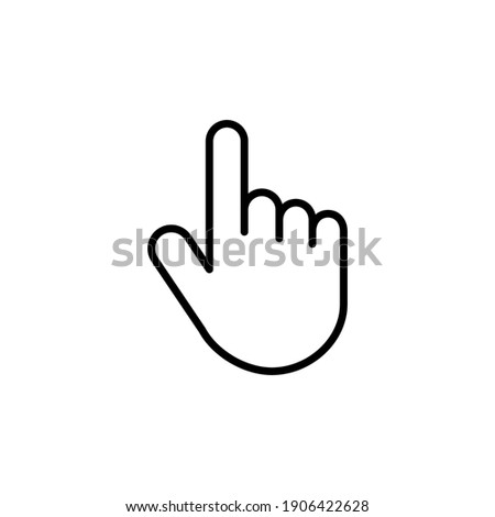 Hand icon vector. hand vector icon, palm