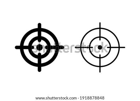 Target icon set. goal icon vector. target marketing icon vector