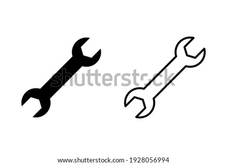 Wrench icon set. repair icon vector. tools icon vector