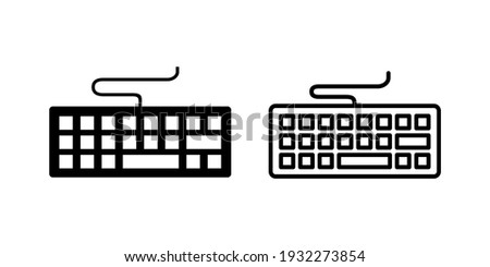 Keyboard icon set. keyboard vector symbol Stock foto © 