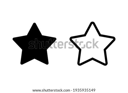 Star Icon set. rating icon vector. favourite star icon Сток-фото © 