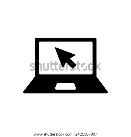 Laptop icon vector. computer icon vector