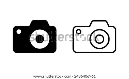 Camera icon set. photo camera icon. camera photography icon.