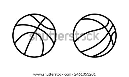 Basketball icon set. Basketball ball icon. Basketball logo vector icon