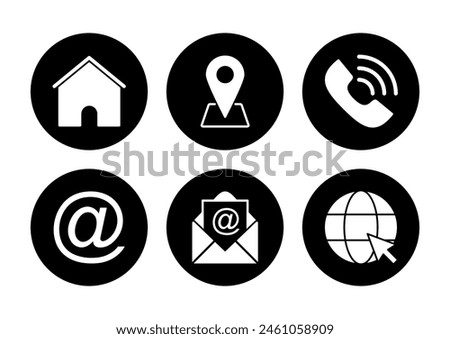 Contact us icon vector. web icon vector. business card contact information icon.