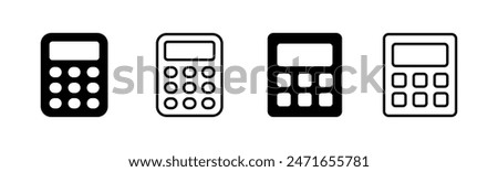 Calculator icon set. Accounting calculator icon. calculator vector