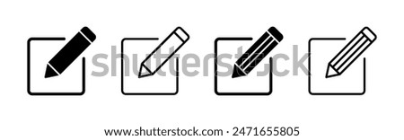 Edit icon set. edit document icon. edit text icon. pencil. sign up