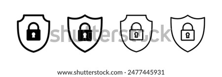 Security icon set. protection icon. privacy. vpn