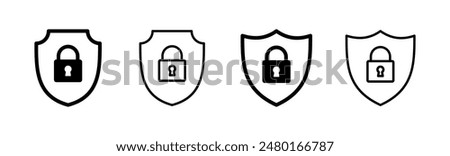 Security icon set. protection icon. privacy. vpn