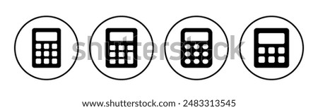 Calculator icon set. Accounting calculator icon. calculator vector