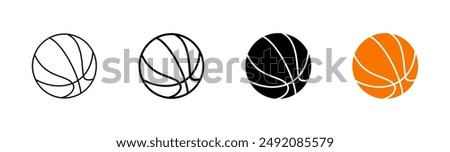 Basketball icon set. Basketball ball icon. Basketball logo vector icon