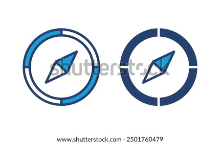 Compass icon vector. arrow compass icon vector