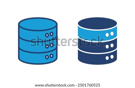 Database icon vector. database vector icon