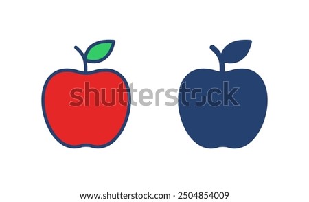 Apple icon vector. Apple vector icon. apple symbols for your web design.