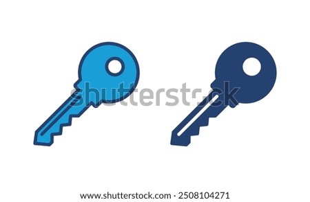 Key icon vector. Key vector icon. Key symbol