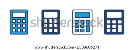 Calculator icon vector. Accounting calculator icon. calculator vector