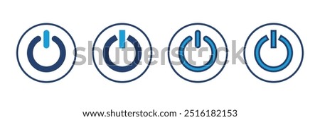 Power icon vector. Power Switch Icon. Electric power