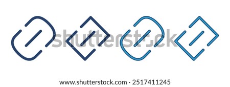 Link icon vector. Hyperlink chain symbol.