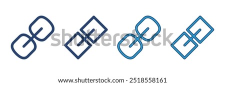 Link icon vector. Hyperlink chain symbol.