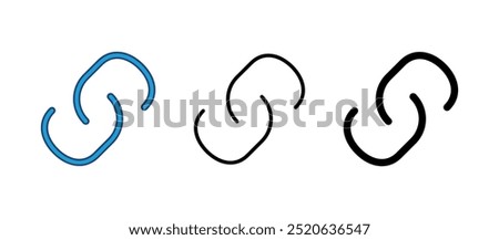 Link icon vector. Hyperlink chain symbol.