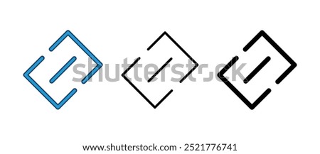 Link icon vector. Hyperlink chain symbol.