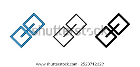 Link icon vector. Hyperlink chain symbol.