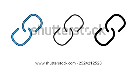 Link icon vector. Hyperlink chain symbol.