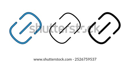 Link icon vector. Hyperlink chain symbol.