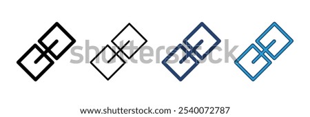 Link icon vector. Hyperlink chain symbol.