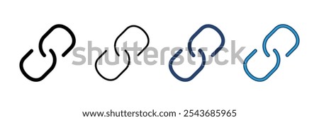 Link icon vector. Hyperlink chain symbol.