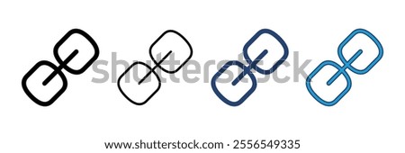 Link icon vector. Hyperlink chain symbol.