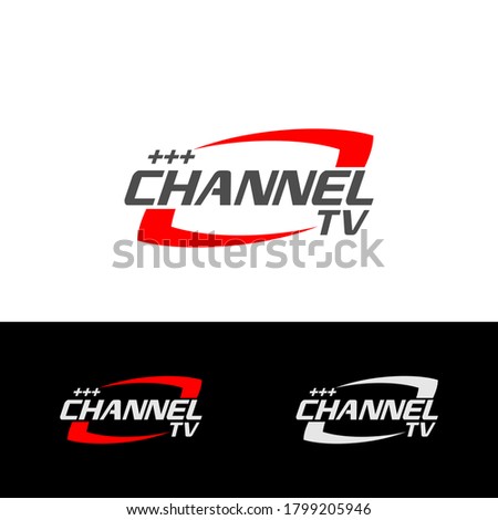 TV Television Channel Program Logo Template Vector