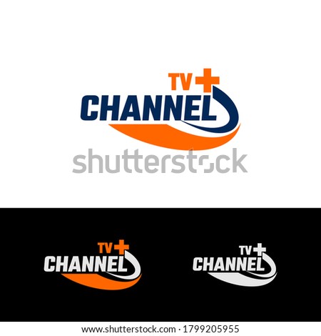 TV Television Channel Program Logo Template Vector