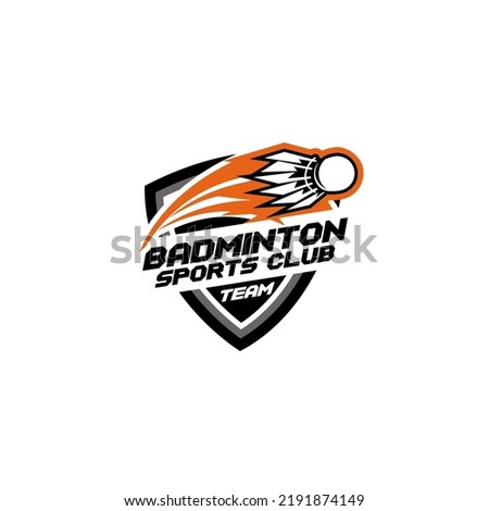 Professional Badminton Sports Team Club Championship Logo