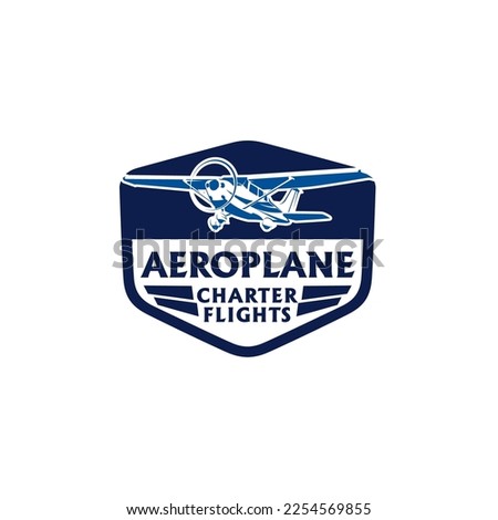 Flight Cessna Aircraft Logo Template Concept