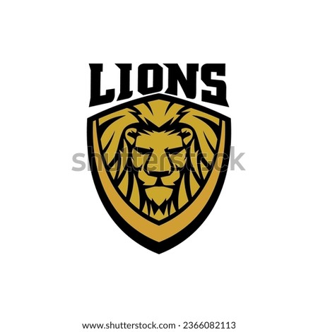 All Sports Lion Head Logo Template Vector