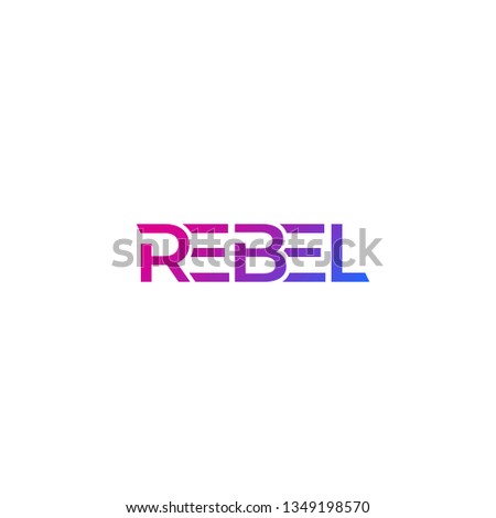 Rebel logo, modern design