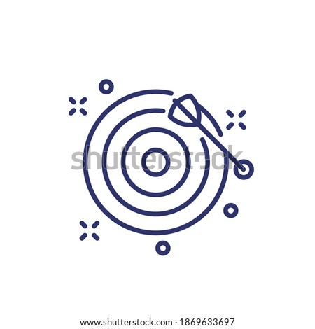 missed target line icon on white