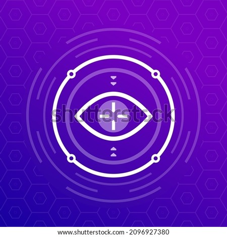 eye tracking icon, vector design