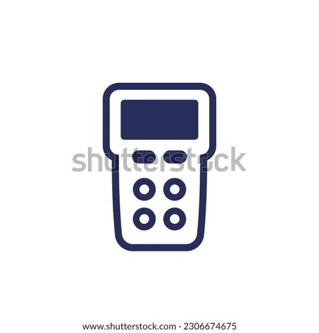 gas detector icon on white