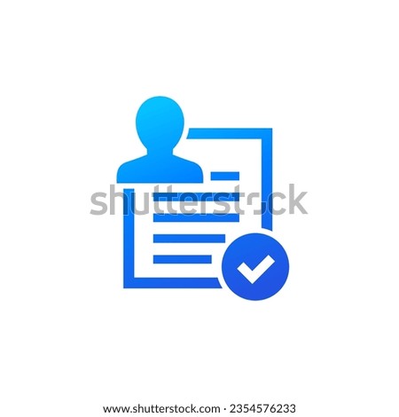 verified user account icon on white
