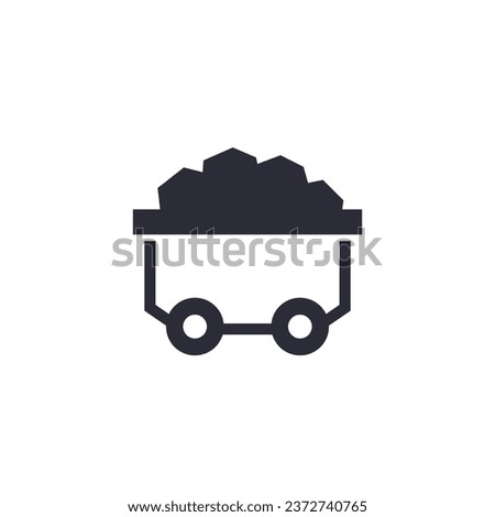 minecart or mine wagon icon